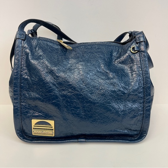 Marc Jacobs The Leather Tote Bag in Teal - Picture 2 of 9